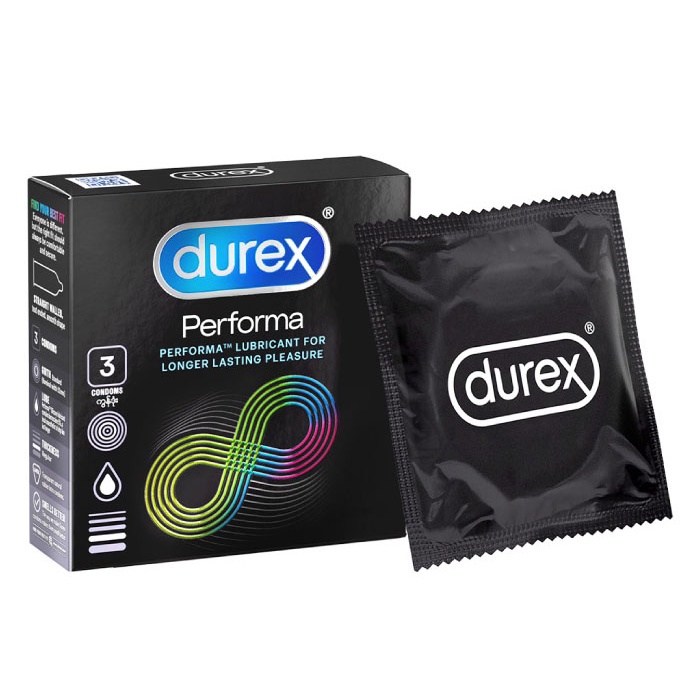 (Hàng Chính Hãng)Hộp 12 Bao Cao Su Kéo Dài Thời Gian Durex Performa Cực Hiệu Quả