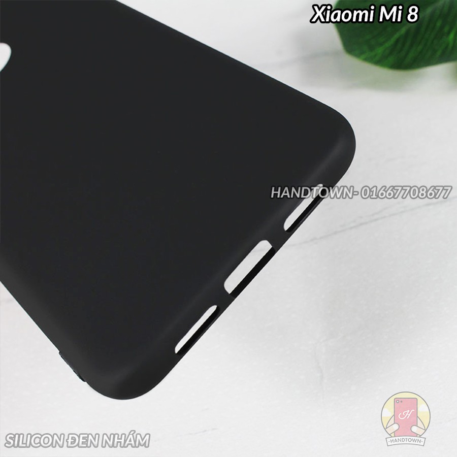 Ốp lưng Xiaomi Mi 8 dẻo đen nhám chồng trầy
