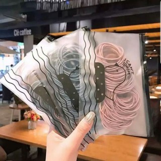 Set 100 dây thun cột tóc nữ💕chun cột tóc trơn phong cách hàn quốc