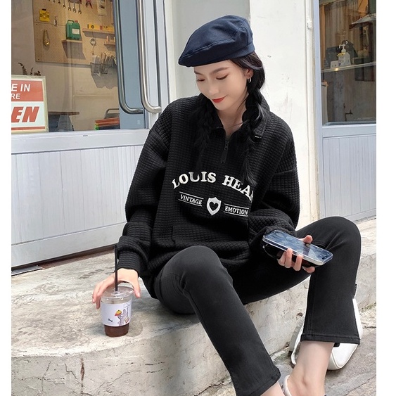 Áo Thun Polo Tay Dài Dáng Rộng In Chữ Thời Trang Phong Cách Hàn Quốc Cho Nữ | BigBuy360 - bigbuy360.vn