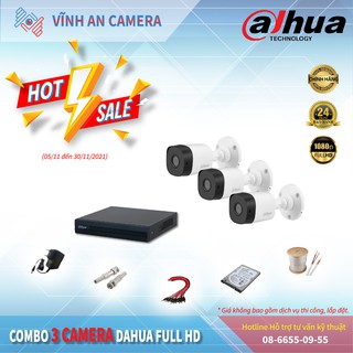 Combo 3 camera Dahua 2MP