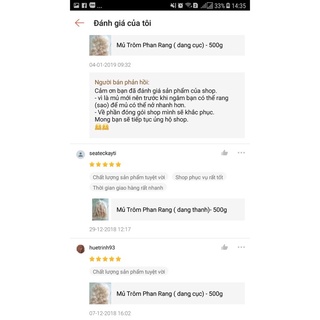 Mũ Trôm Phan Rang (500g) dạng cục loại 3