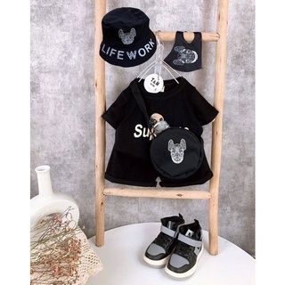 Set 5 chi tiết kèm mũ và túi cho bé trai