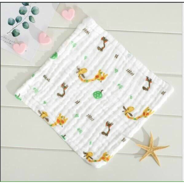 🌟 Khăn sữa xô nhăn 6 lớp sét hàng cao cấp mềm mịn cho bé 🍀