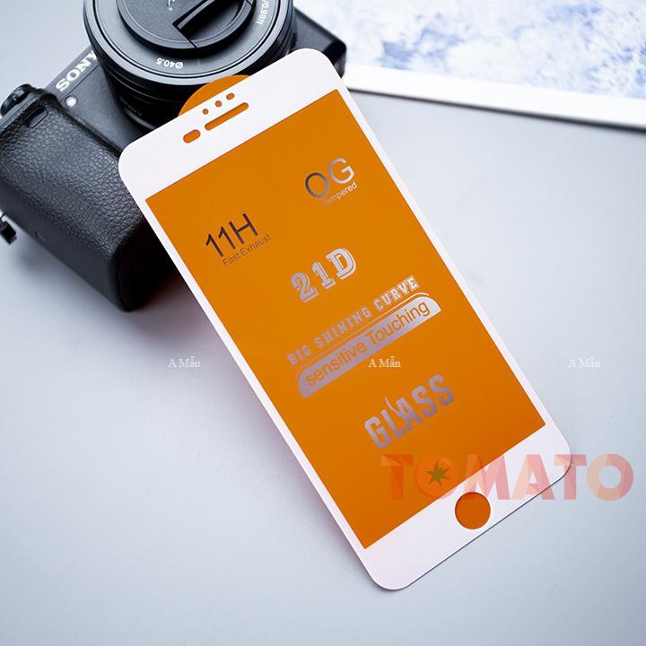 Kính Cường Lực iPhone Full Màn 21D Độ Cứng 11H Siêu Bền Cho Iphone 12 Mini/12/12 Pro/12 Pro Max - Phụ Kiện Tomato