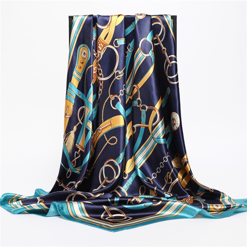 Khăn Choàng Satin 90cm(35.4x35.4inch) WJ1003-127 Thời Trang Cho Nữ