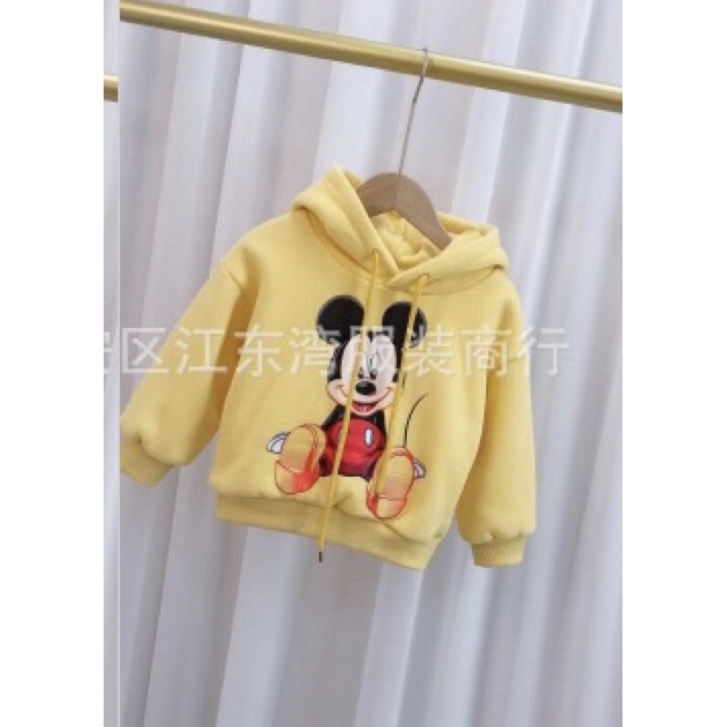 SALE ÁO HOODIE NỈ BÔNG CHO BÉ HÌNH MIKKY