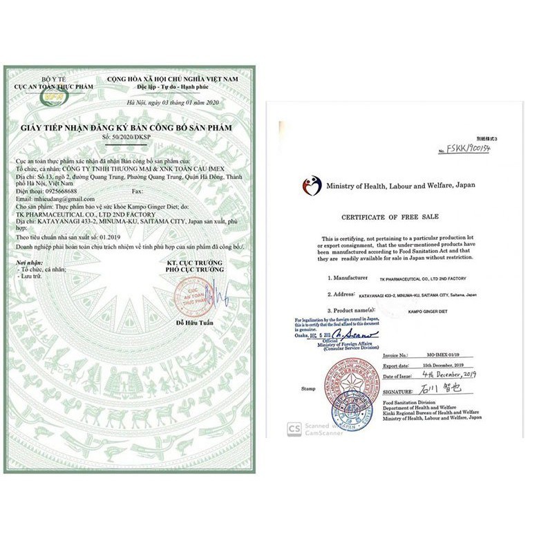 Viên uống giảm cân Kampo Ginger Diet Nhật Bản | BigBuy360 - bigbuy360.vn