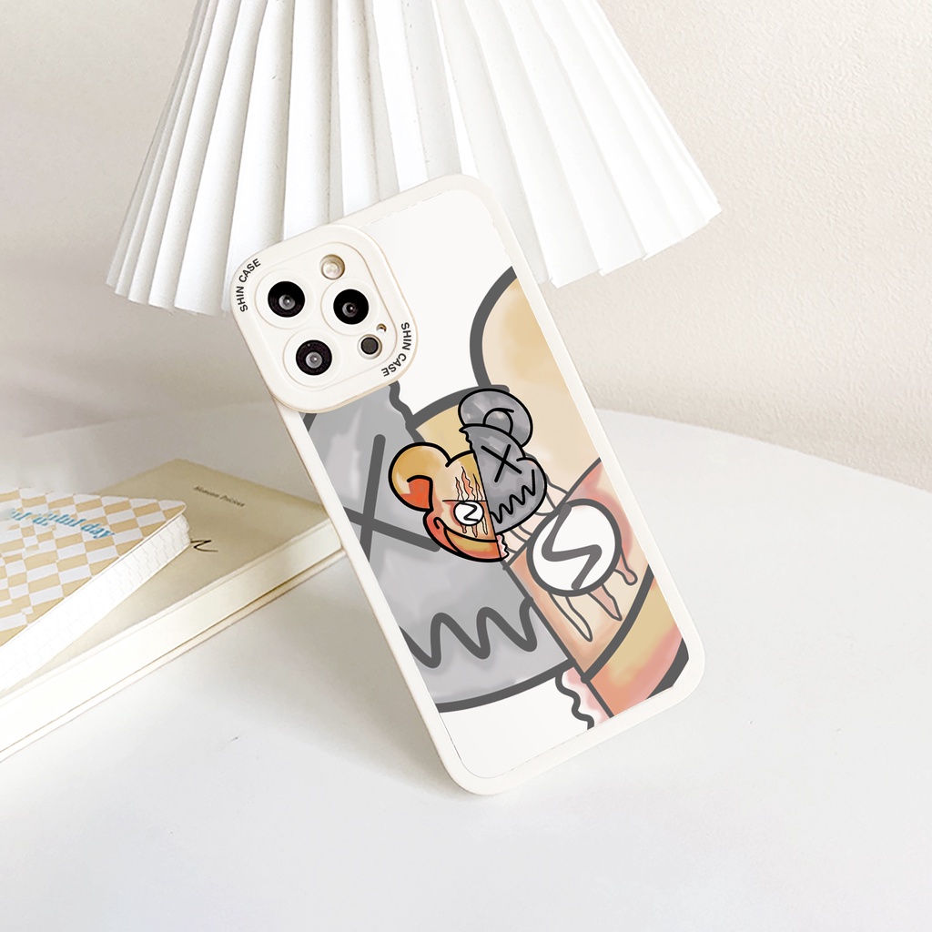 Ốp lưng iphone Hell Bear cạnh vuông 6/6plus/6s/6splus/7/7plus/8/8plus/x/xs/11/12/13/14/pro/max/promax/plus/shin/case
