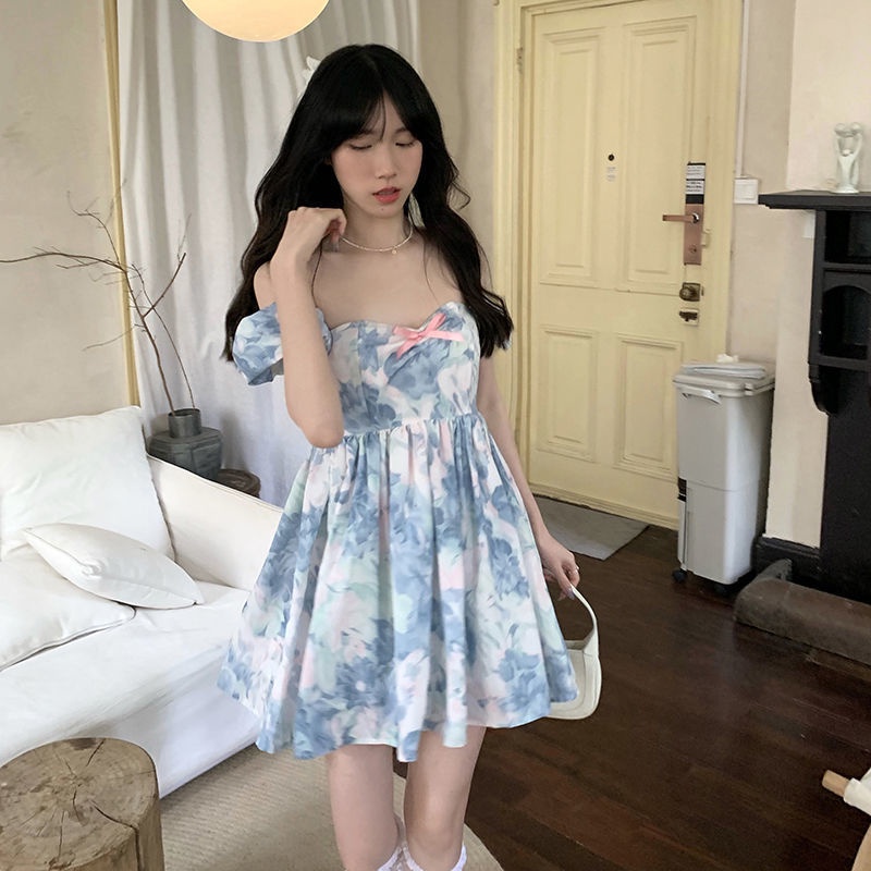 Đầm Tay Phồng Thời Trang Hàn Quốc Chất Lượng Cao