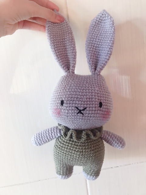 Thỏ chân ngắn - gấu bông handmade an toàn cho bé