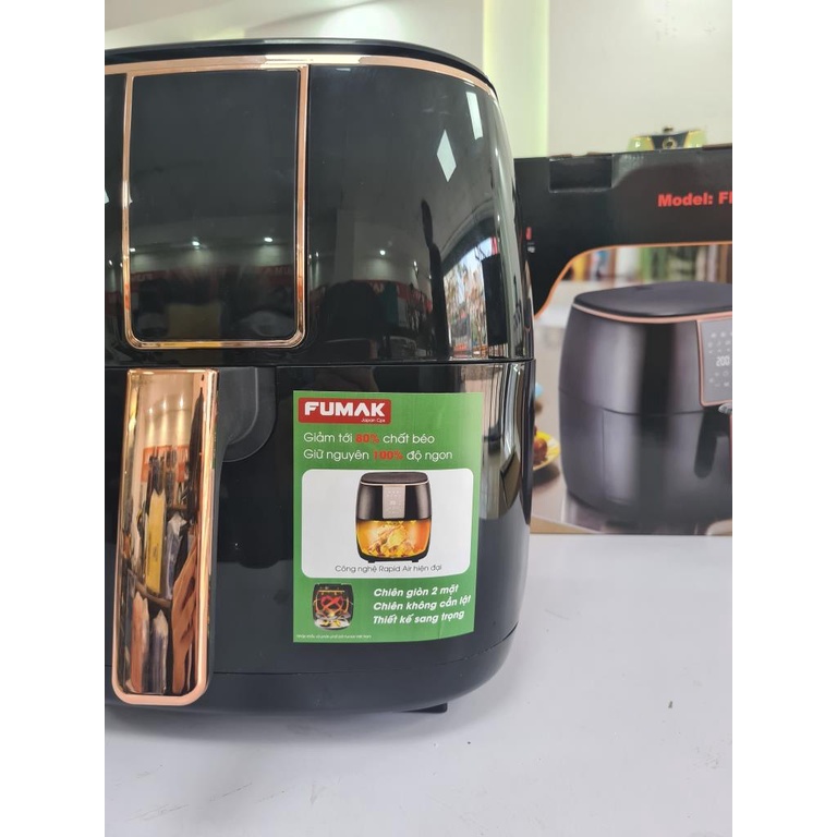 Nồi chiên không dầu,nồi chiên điện tử cơ Fumak FM-2085 Nhật Bản, Dung Tích 8.5LBảo hành 18 tháng