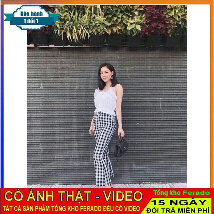 [ xả kho ] HS Set áo hai dây + quần caro