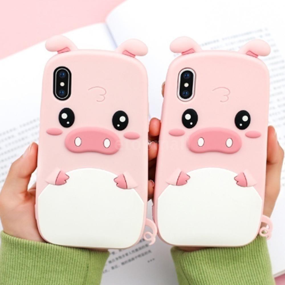 Ốp điện thoại silicon mềm hình lợn con chống sốc dành cho iphone 6 7 8 6Plus 7Plus 8Plus X | BigBuy360 - bigbuy360.vn