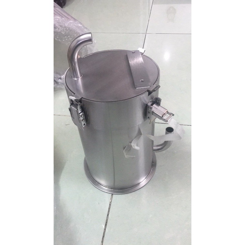 Lọc Inox F160 cao 25cm + Bơm Marine DC Pump 2500L - Lọc Thùng Inox Hồ Cá Thuỷ Sinh
