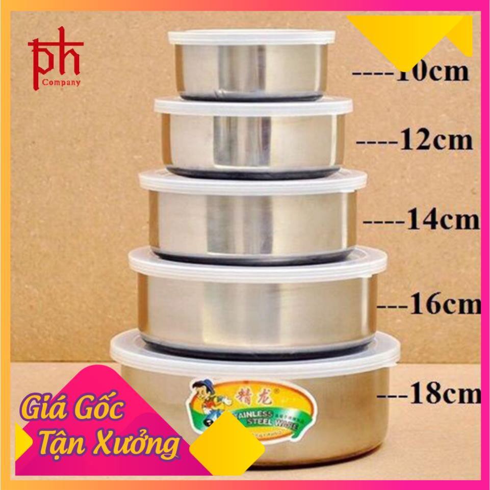 Cam kết  [Chất Lượng Cao] Bộ 5 Hộp Inox Đựng Thực Phẩm Có Nắp Đậy