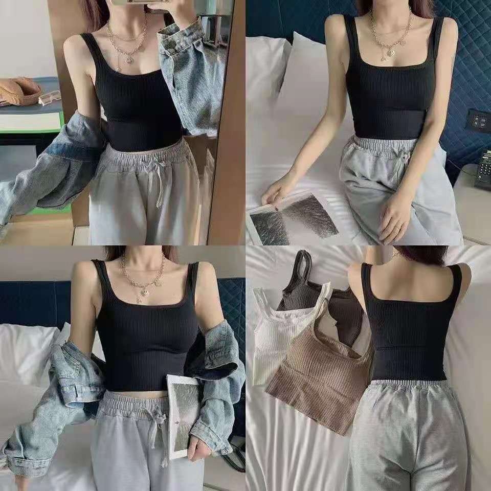 Áo Lót Thể Thao Không Gọng Hở Lưng Phong Cách Hàn Quốc Cho Nữ