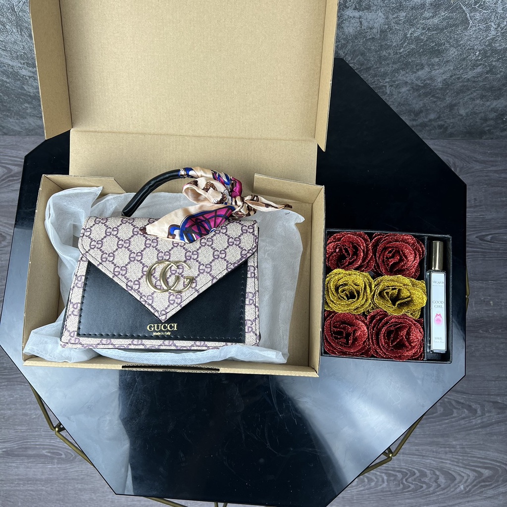 Quà tặng quà tặng sinh nhật quà tặng mẹ quà tặng bạn gái người yêu quà tặng noel combo nước hoa hộp hoa và túi xách