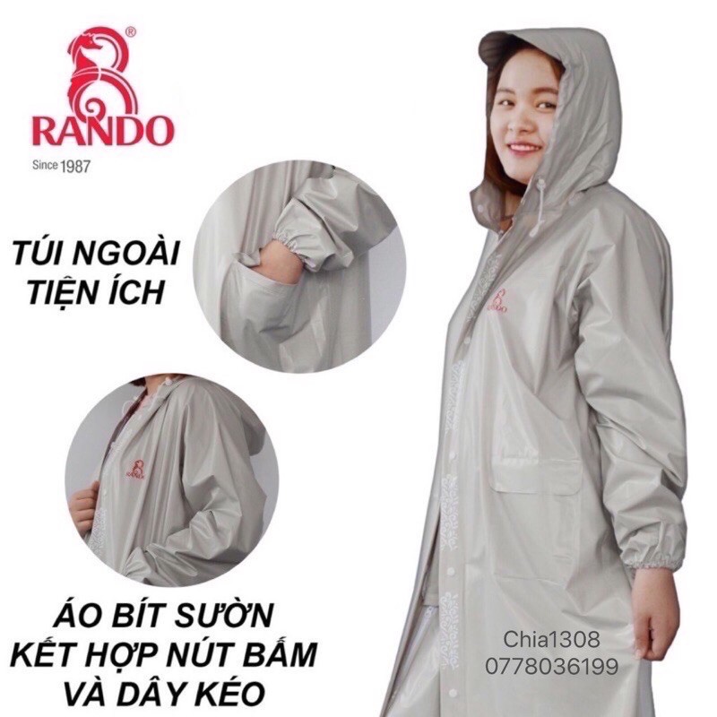 ÁO MƯA DÂY KÉO BOSUR RANDO (sỉ ib)