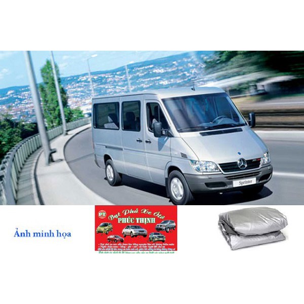 MERCEDES PRINTER - Bạt phủ xe ô tô 16 chỗ cao cấp MERCEDES PRINTER