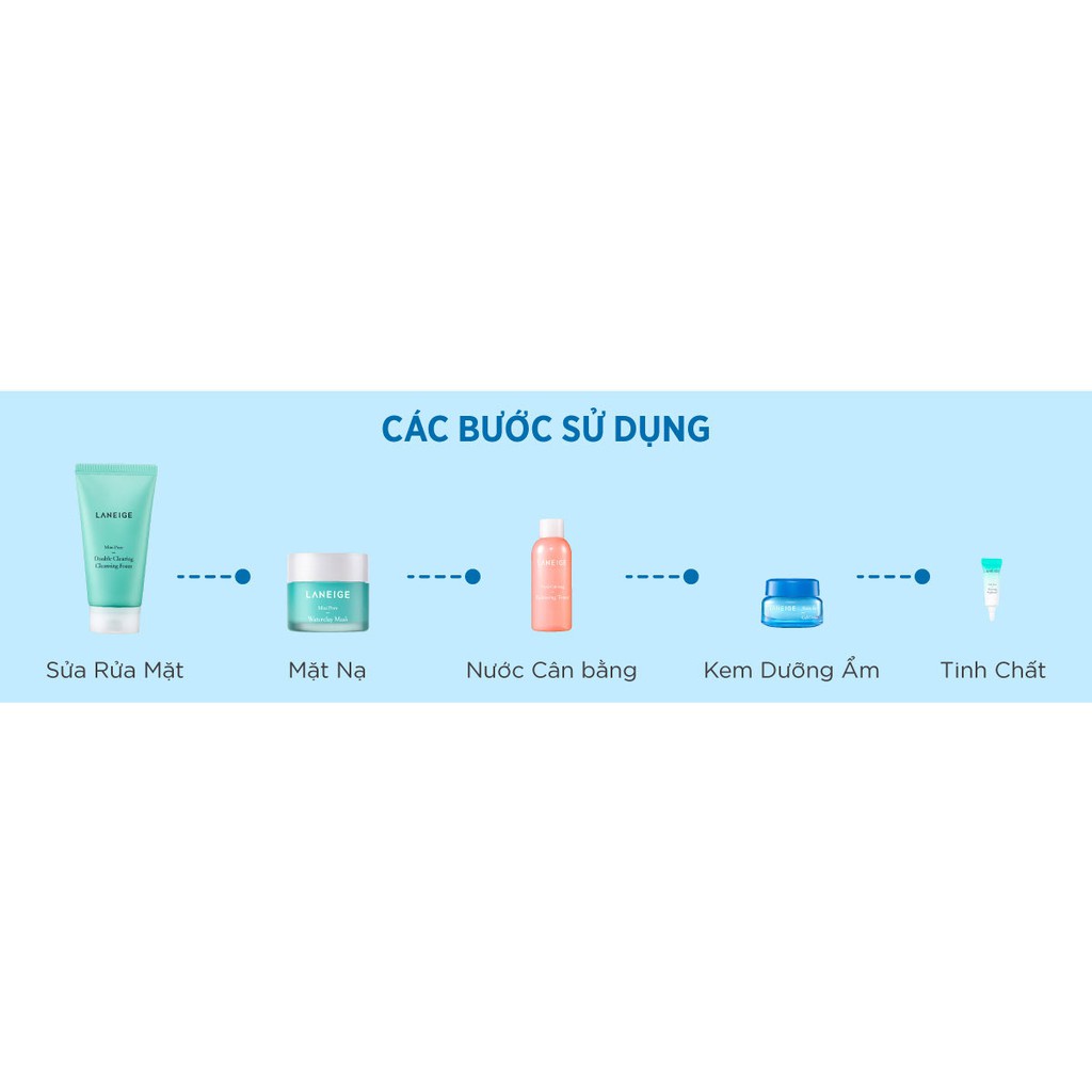 Bộ sản phẩm Laneige làm sạch và se khít lỗ chân lông cho da nhờn dầu.