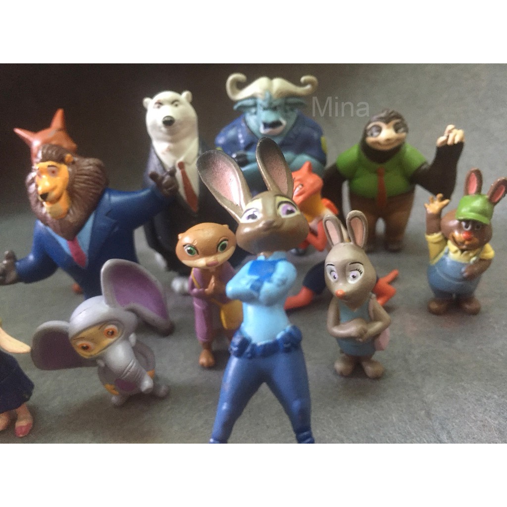 Mô hình các nhân vật trong phim: THÀNH PHỐ ĐỘNG VẬT - Zootopia