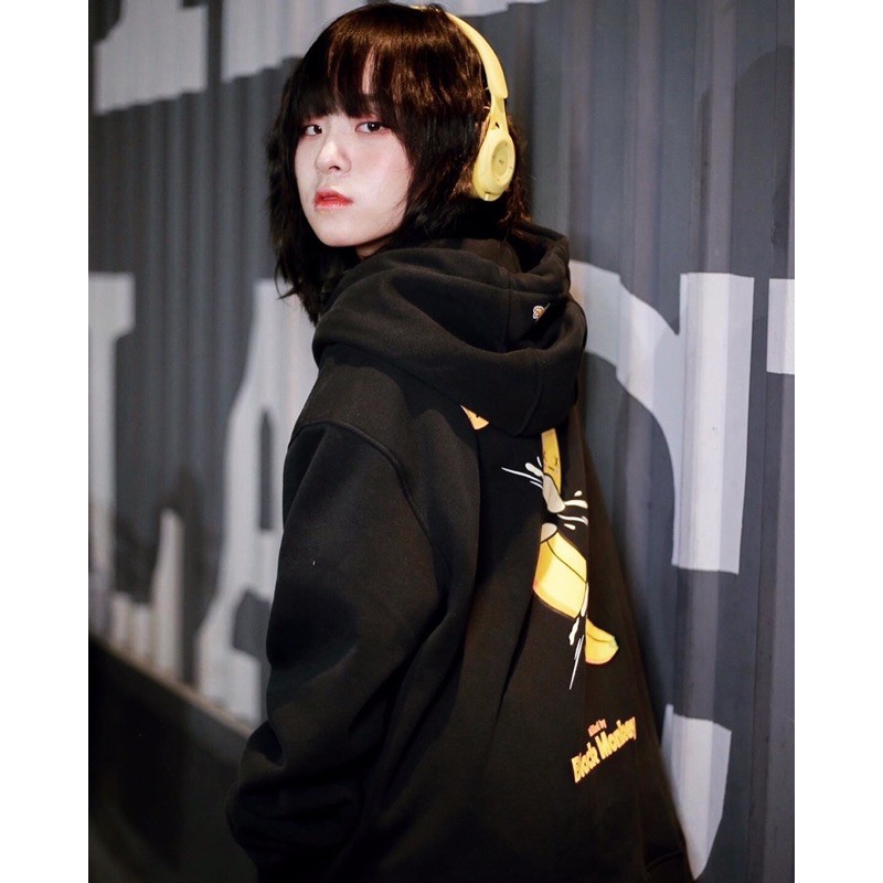 [TẶNG TÚI TOTE] Áo Khoác Trái Chuối Hoodie Zip-Up Black Monkey - Banana Killer Màu Đen | BigBuy360 - bigbuy360.vn