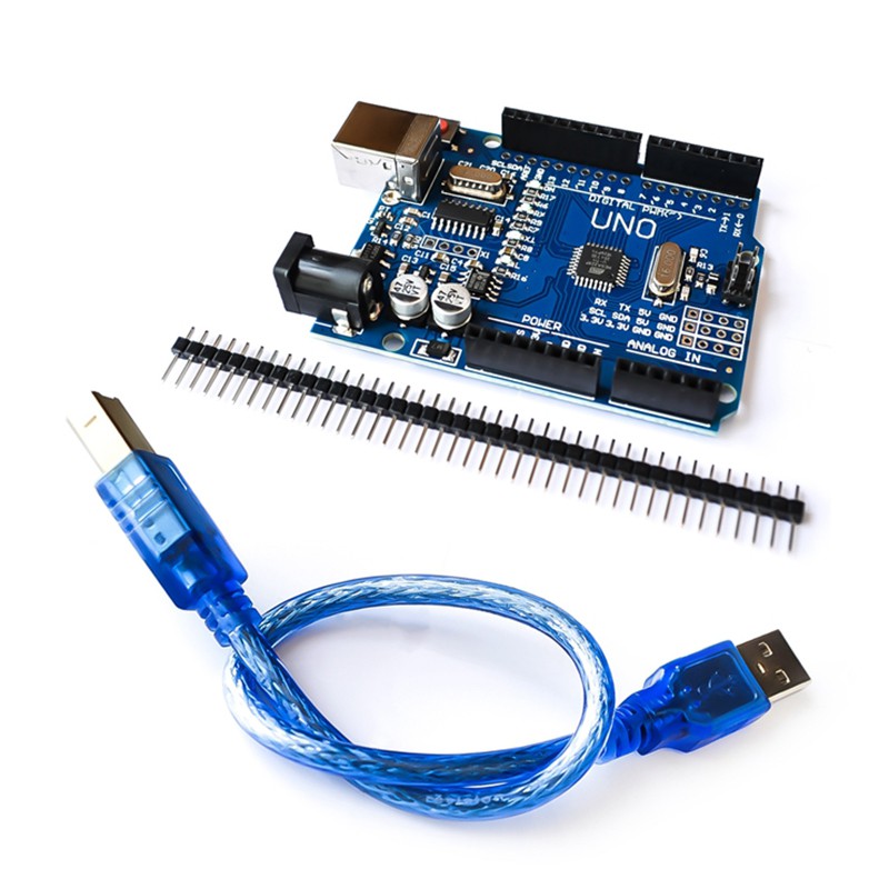 Bảng phát triển ATmega328P UNO R3 cho Arduino UNO R3 với chân thẳng và cáp USB