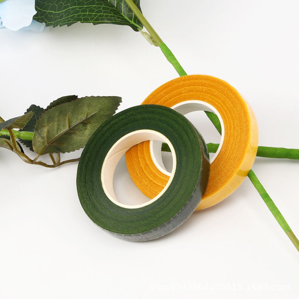 ROW 1PC Wrinkle Paper Florist Floral Stem Tape Durable Artificial Flower Wrap Floriculture Craft Accessories New DIY Floristry Decoration Corsages Buttonhole/Multicolor