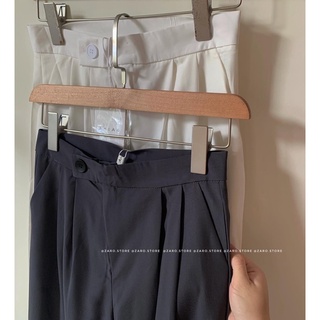 Quần tây suông cúc lệch