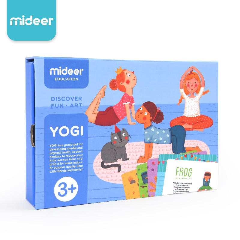 Thẻ học Yoga bằng tiếng Anh cho trẻ của hãng Mideer - YOGI CARDS MD2034 (trò chơi cho bé từ 3 tuổi trở lên)