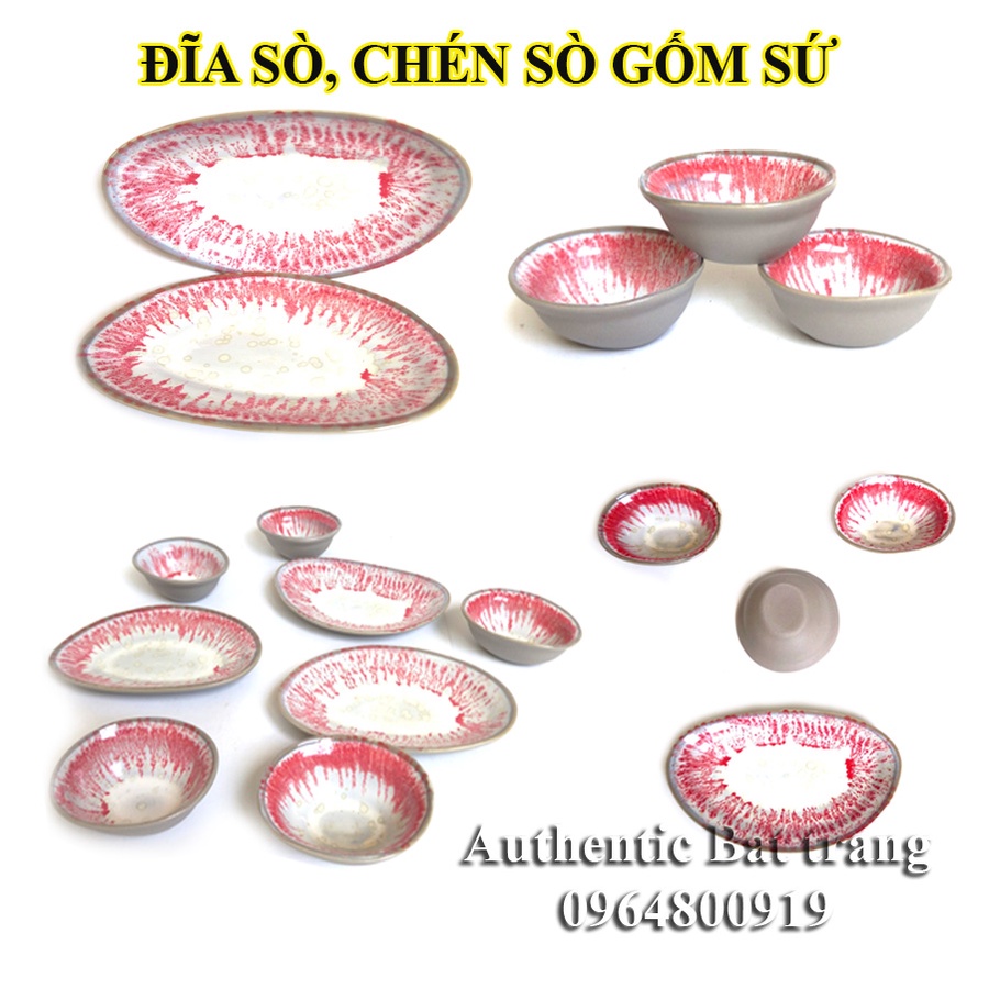 Đĩa sò, chén sò đựng mứt, bơ, Muối tiêu SIÊU XINH- Sản phẩm gốm sứ Authentic Bát Tràng