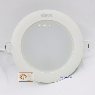 Đèn LED tròn Valor downlight âm trần ánh sáng trắng 6500K 8W Simon N03E0-1101