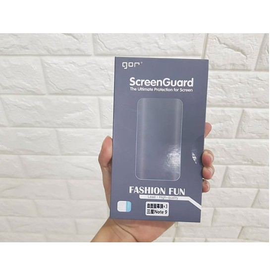 BỘ DÁN GOR 2 MIẾNG FULL MÀN + 2 MIẾNG MẶT SAU + CAMERA GALAXY Note 9