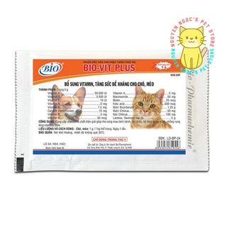 Bio - vit plus 5g - vitamin cao cấp dành cho chó mèo