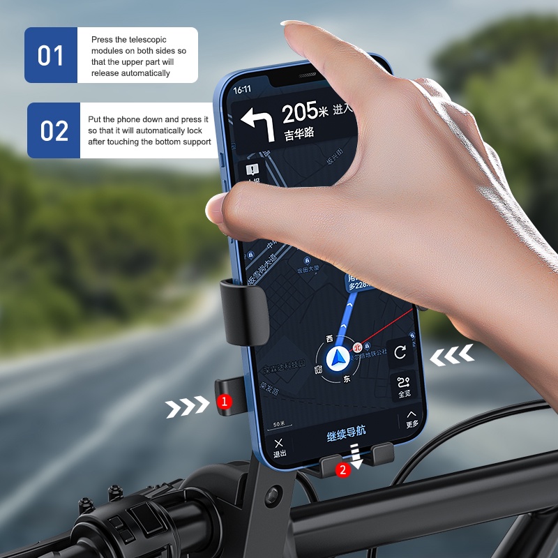 Giá đỡ điện thoại X-TIGER dành cho xe đạp leo núi MTB xe máy xe điện