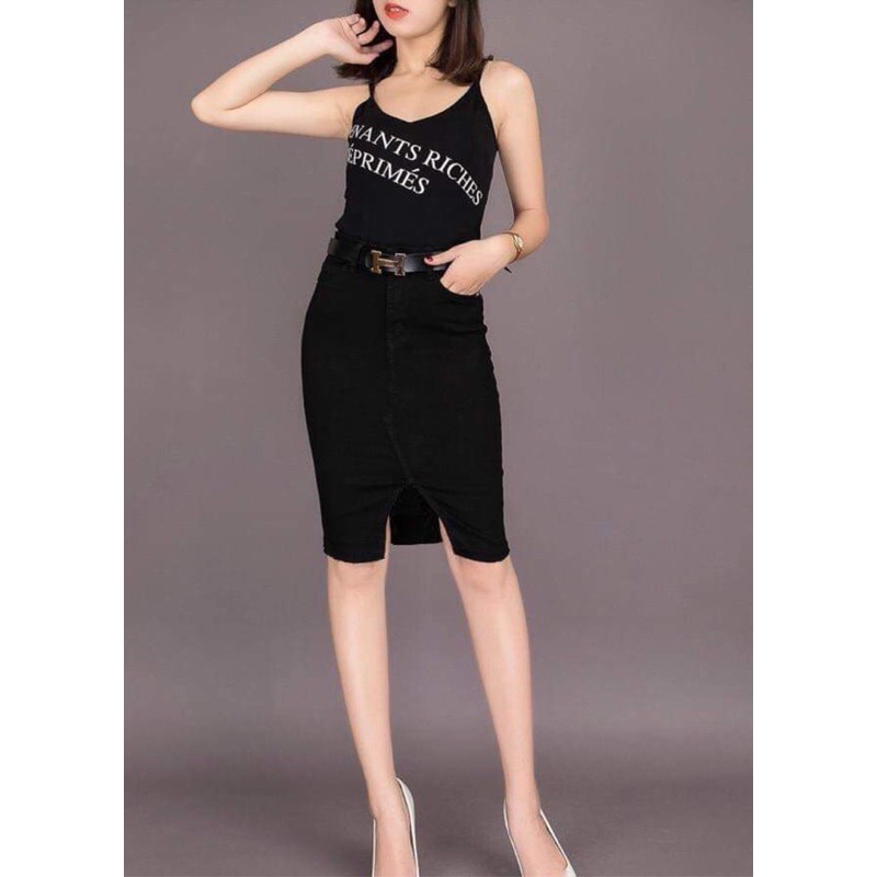 Sale Chân Váy Jeans Nữ Co Giãn Tôn Dáng | BigBuy360 - bigbuy360.vn