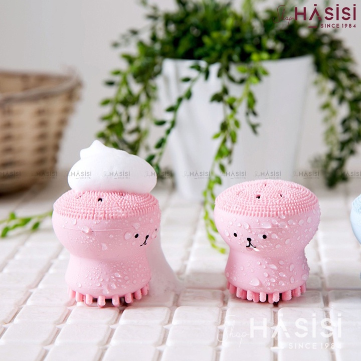 Bộ Rửa Mặt RUBYFACE Cọ Rửa Mặt + Bông Mút + Rửa Mặt Bạch Tuộc(SHOP GIAO MÀU NGẪU NHIÊN)