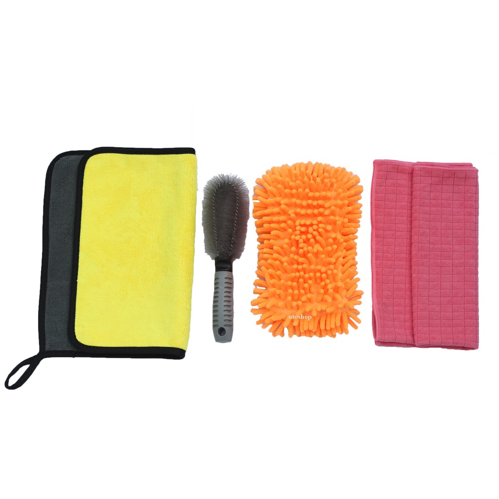 Bộ dụng cụ rửa xe 4 món màu ngẫu nhiên OTOS-4DC