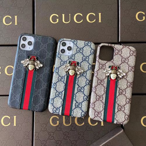 GUCCI Ốp Lưng In Hình Con Ong 3d Cổ Điển Cho Iphone 11 Pro Max 12 X Xs Xr 7 8 Plus Mini Se