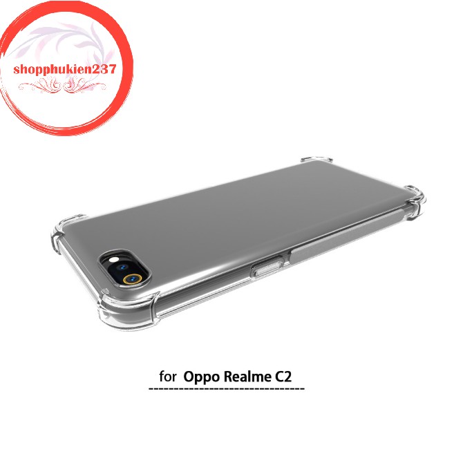 [Freeship toàn quốc từ 50k] Ốp Lưng Oppo Realme C2 , A1K Ốp Dẻo Trong Silicon Chống Sốc 4 Góc