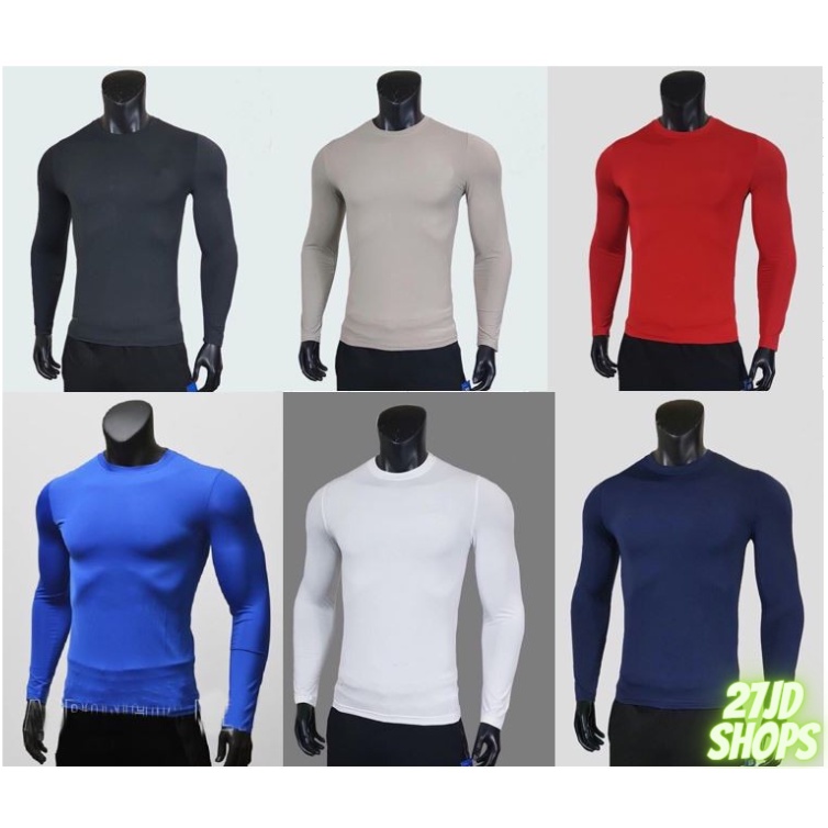 Áo thể thao giữ nhiệt nam dài tay nhiều màu 5 đủ size chất liệu thoáng mát_27JD SHOPS
