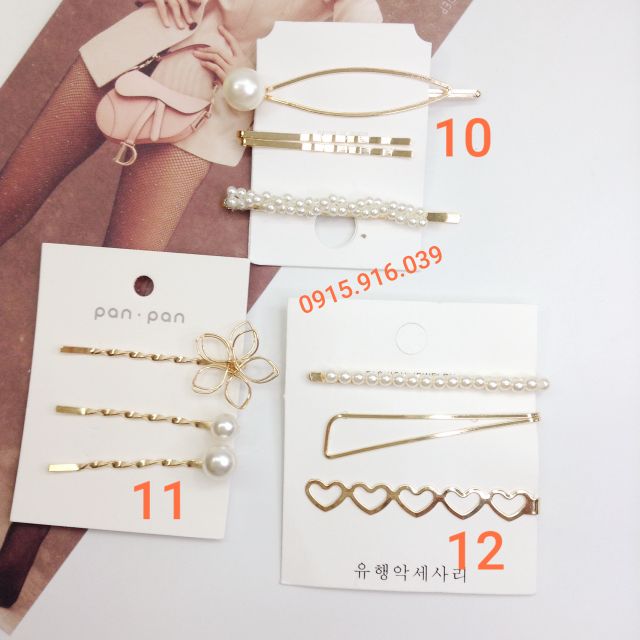 Set Kẹp Xước Hàn Quốc hot trend