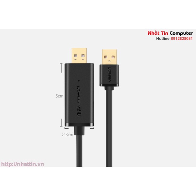 Cáp USB 2.0 Data Link dài 2m chính hãng Ugreen UG-20233 cao cấp