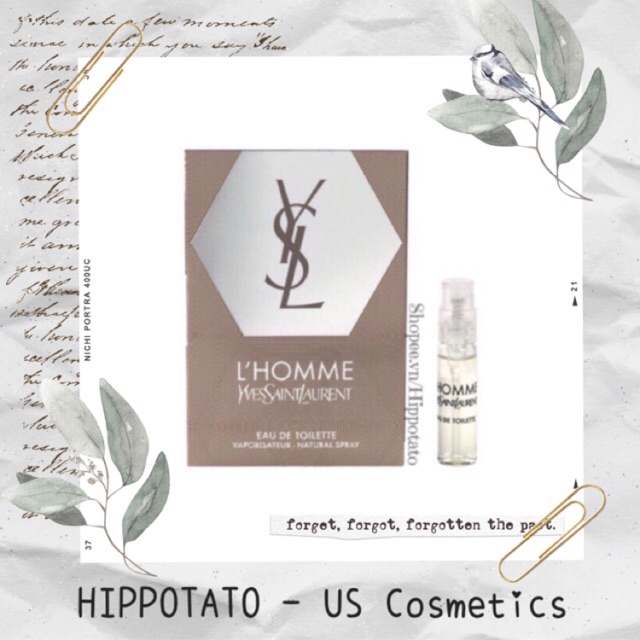 🌊 YSL Yves Saint Laurent L’homme EDT - Sample vial mẫu thử nước hoa