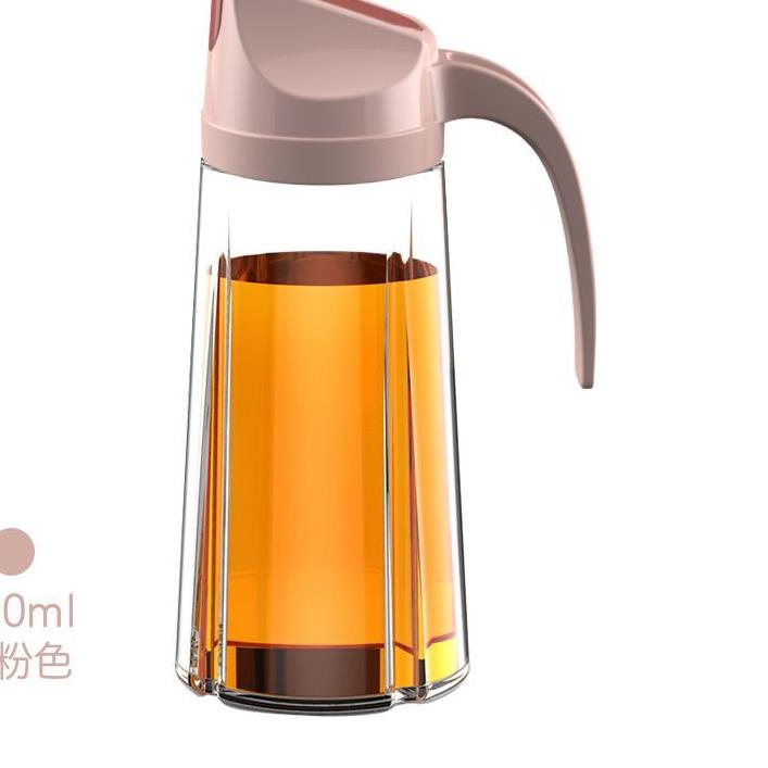 Bình thủy tinh đựng dầu ăn/nước tương tự động dung tích 600ml