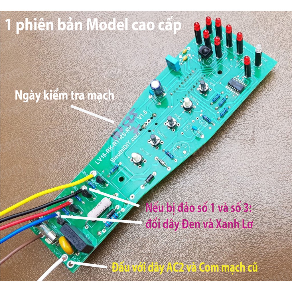 Mạch quạt cây Mitsubishi LV16-RV-RS-RT thay thế nâng cao chất lượng cao