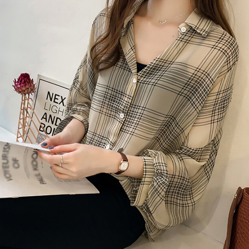 Loose large size striped nine-sleeve shirt | BigBuy360 - bigbuy360.vn