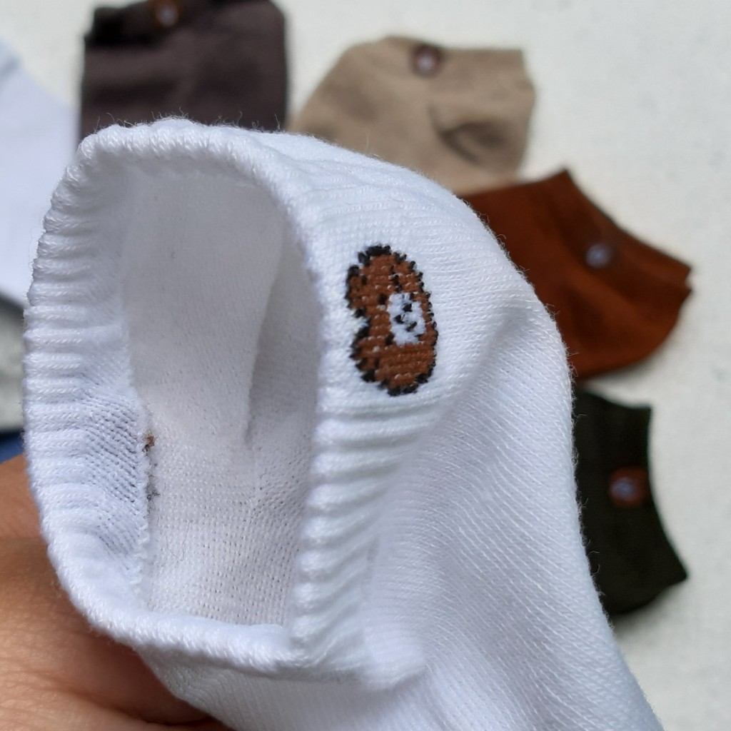 10 đôi tất vớ nữ cổ ngắn thun 100% Cotton Dệt Kim mềm mại, nhiều màu dễ phối hợp trang phục Thiết kế đơn giản