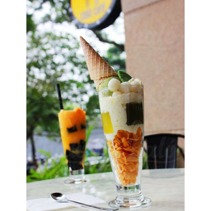 🍹Ly đựng kem thủy tinh 220ml